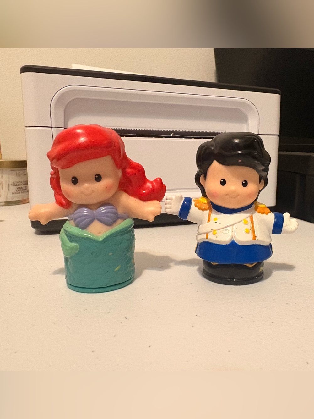 Little People Ariel Prince Eric Figures Fisher Price